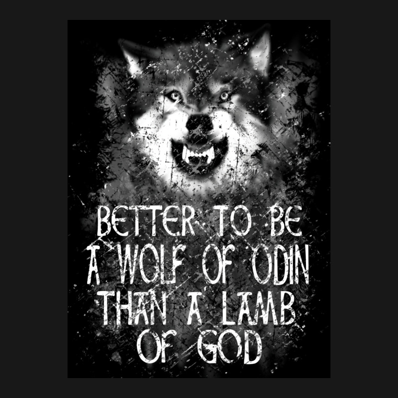 Better To Be A Wolf Of Odin Than A Lamb Of God 4  Blue 70s Flannel Shirt | Artistshot