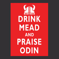 Drink Mead And Praise Odin  Gift Girl Vintage Hoodie | Artistshot