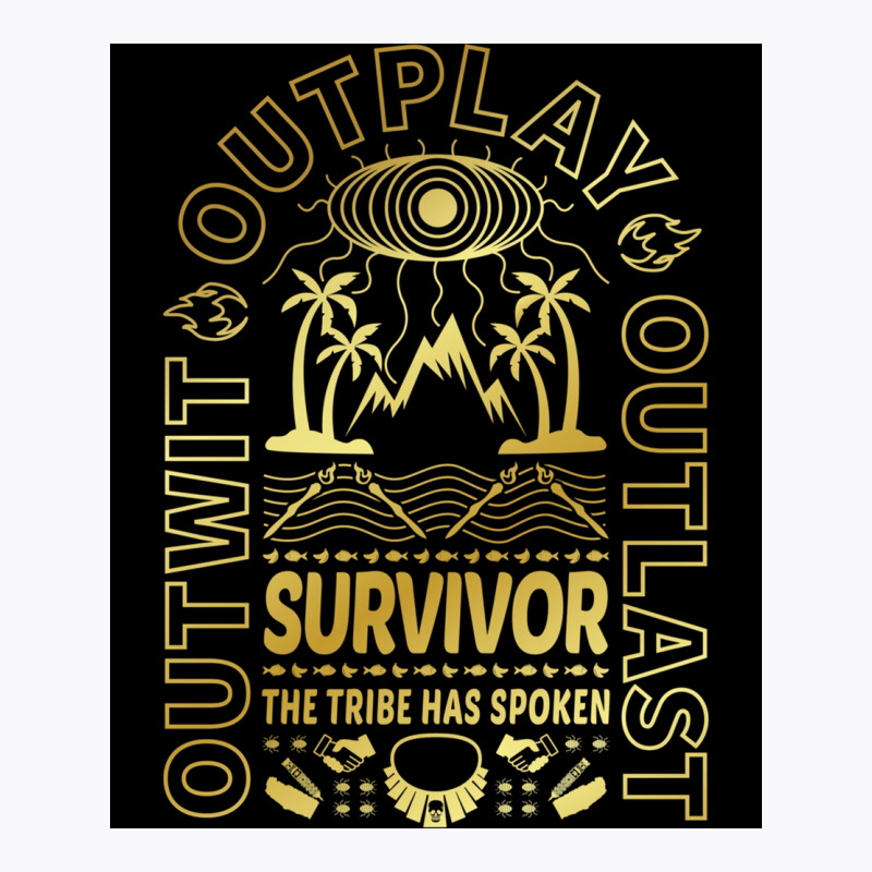 Golden Retro Survivor Poster Gift T-Shirt by sivelslebeckl | Artistshot