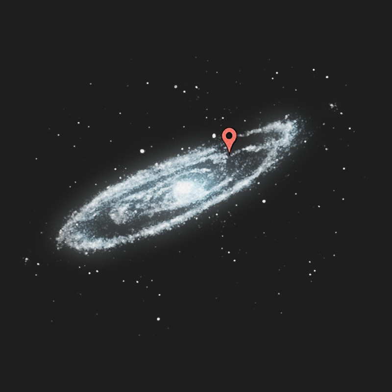 You Are Here Milky Way Classic T-shirt by SusanLynnHartmann | Artistshot