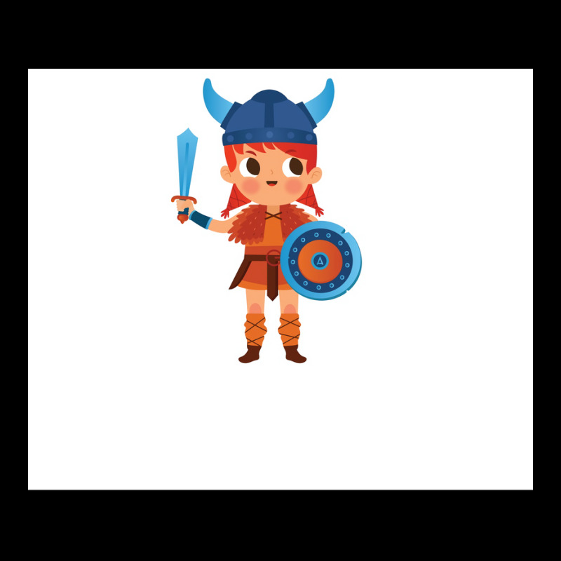 Little Viking Girl  Blue Hippie Fleece Short | Artistshot