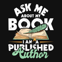 Hot Trend Ask Me About My Book I Am A Published Author Novelist Poet Baby Bibs | Artistshot