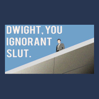 Dwight You Ignorant Poster Cool Men Denim Jacket | Artistshot