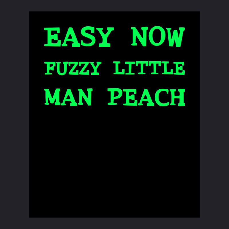 Easy Now Fuzzy Little Man Peach Poster Quote Unisex Sherpa-Lined Denim Jacket by ferrarperishc | Artistshot