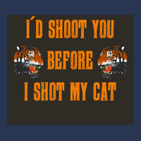 Tiger King Id Shoot You Before I Shot My Cat Poster Men Denim Jacket | Artistshot