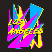 Los Angeles Retrowave Sharp Angles Cmyk Neon 80s Edition 1 Tank Top | Artistshot