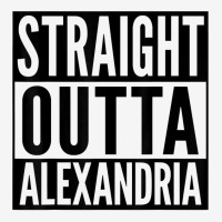 Alexandria Straight Outta College University Alumni T Shirt Adjustable Cap | Artistshot