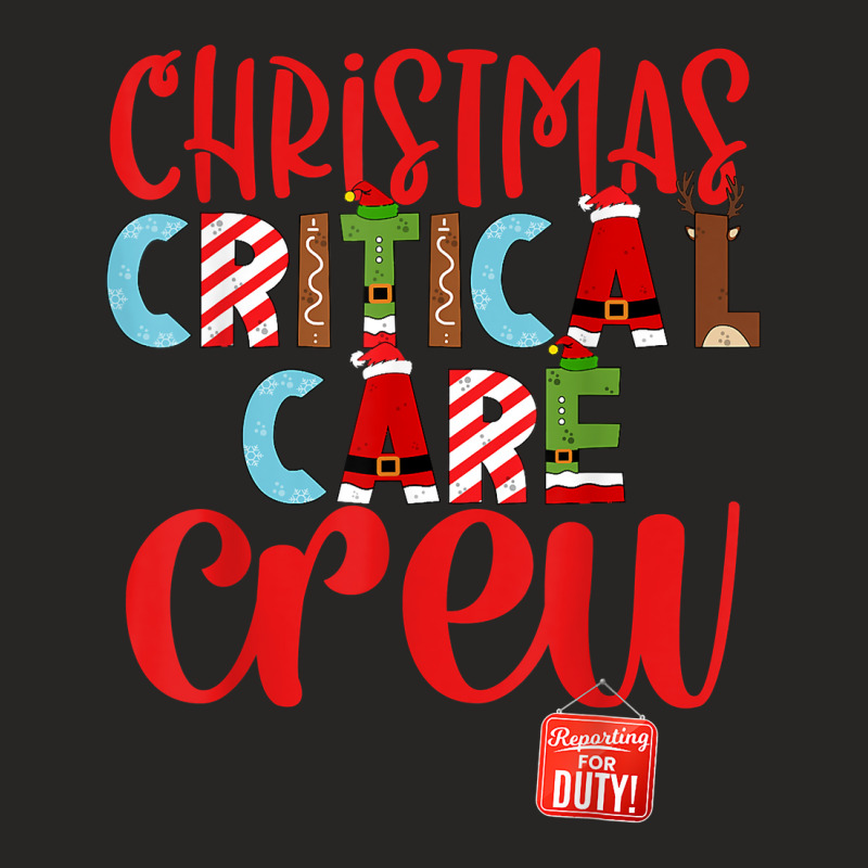 Christmas Critical Care Crew Nurse Tech & Aide Assistant Er T Shirt Ladies Fitted T-Shirt by hyong5i4 | Artistshot