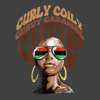 Curly Curvy Caramel Cutie Melanin Women Black History Month T Shirt Vintage T-shirt | Artistshot