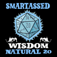 Dice Fun Smartassed Wisdom Natural 20 T Shirt V-neck Tee | Artistshot