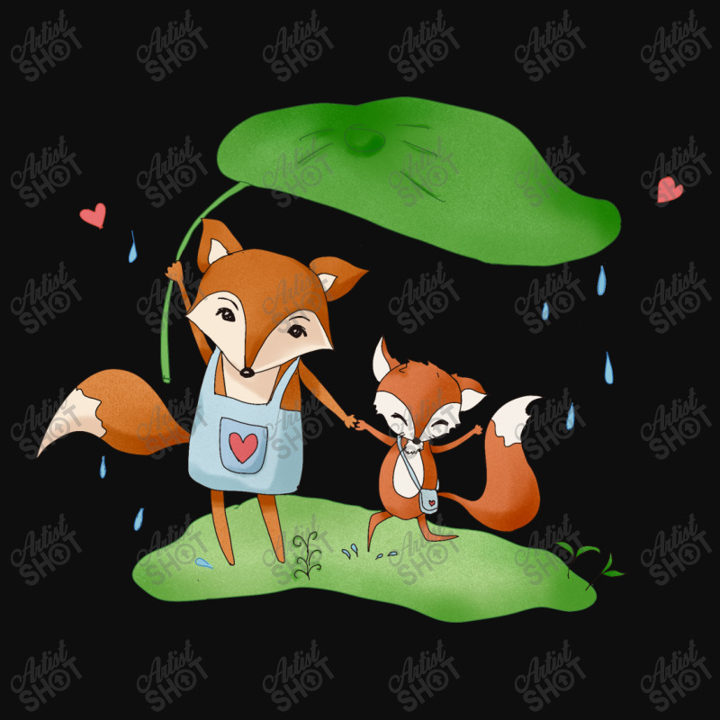 Fox Mother And Fox Baby Crop Top by Kimochi | Artistshot