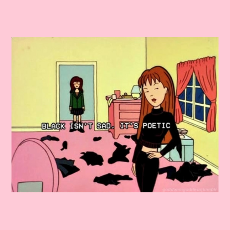 Black Isnx27t Sad Itx27s Poetic Daria Poster Skinny Tumbler | Artistshot