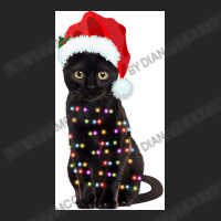 Black Cat Christmas Lights Cat Lover Christmas Unisex Hoodie | Artistshot