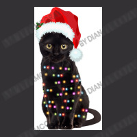 Black Cat Christmas Lights Cat Lover Christmas Vintage Short | Artistshot