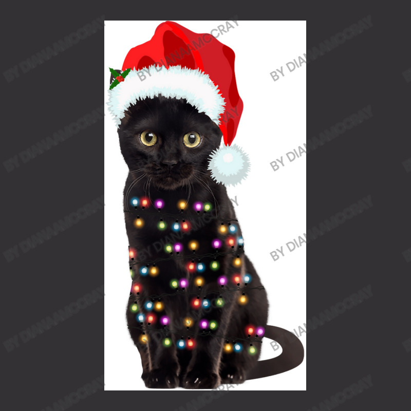 Black Cat Christmas Lights Cat Lover Christmas Vintage Short | Artistshot