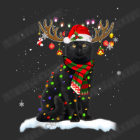 Black Cat Reindeer Christmas Light Shirt Cat Lover Christmas Exclusive T-shirt | Artistshot