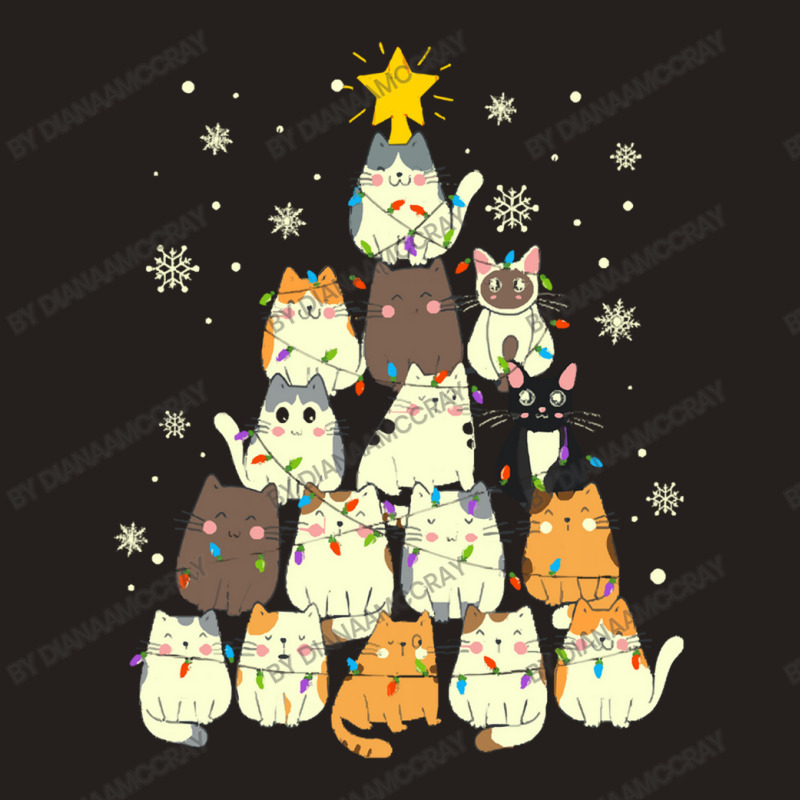 Cat Christmas Tree Christmas Cat Tree   Cat Lover Christmas Tank Top | Artistshot