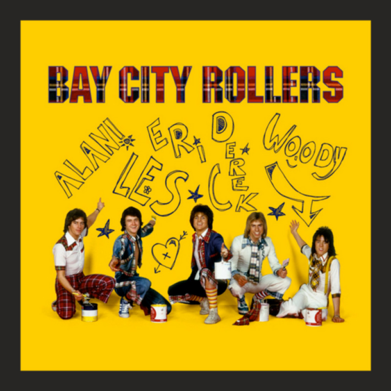 Bay City Rollers Yellow Ladies Fitted T-Shirt by AshleyAnnKemper | Artistshot