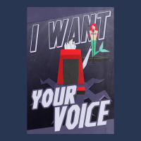 I Want Your Voice Poster Funny Men Denim Jacket | Artistshot