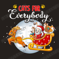 Cats For Everybody Funny Christmas For Cat Santa Lover Tank Top | Artistshot