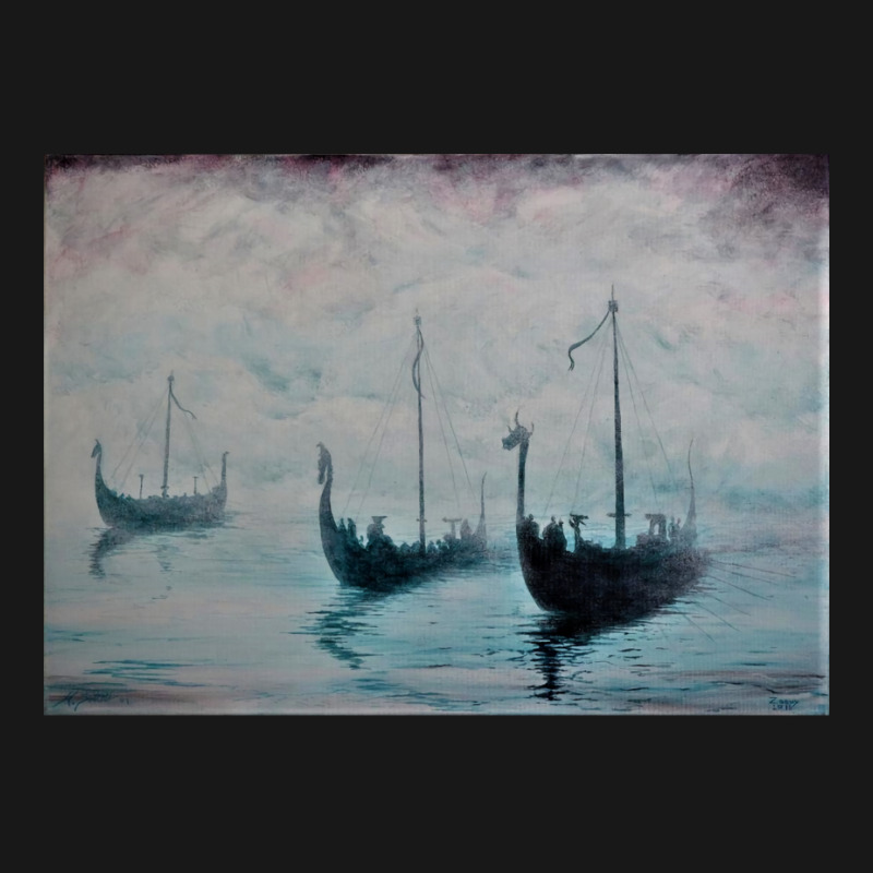 Viking Ships From The Mist  Girl Vintage Vintage Flannel Shirt | Artistshot