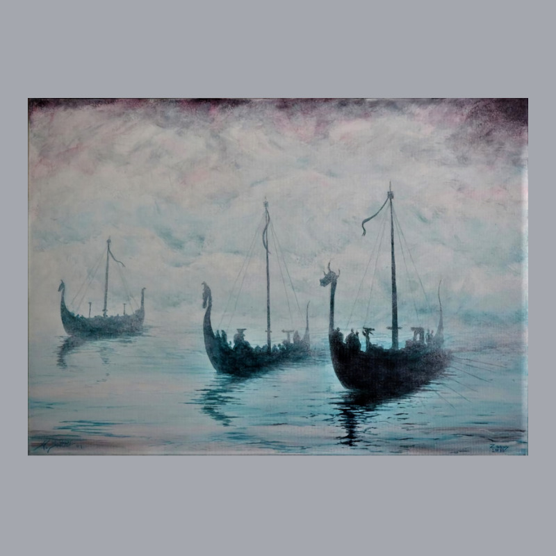 Viking Ships From The Mist  Girl Vintage Vintage Long Sleeve Shirts | Artistshot