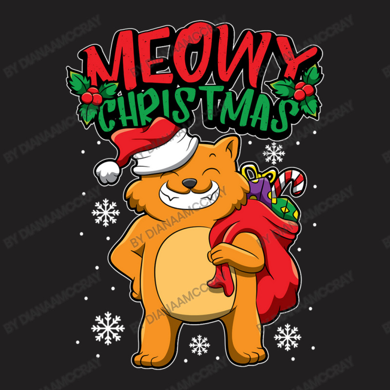 Christmas Cat Sweet Christmas Animals Kitten T-shirt | Artistshot