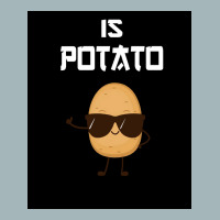 Is Potato As Seen On Late Night Television Poster Girl Unisex Sherpa-lined Denim Jacket | Artistshot