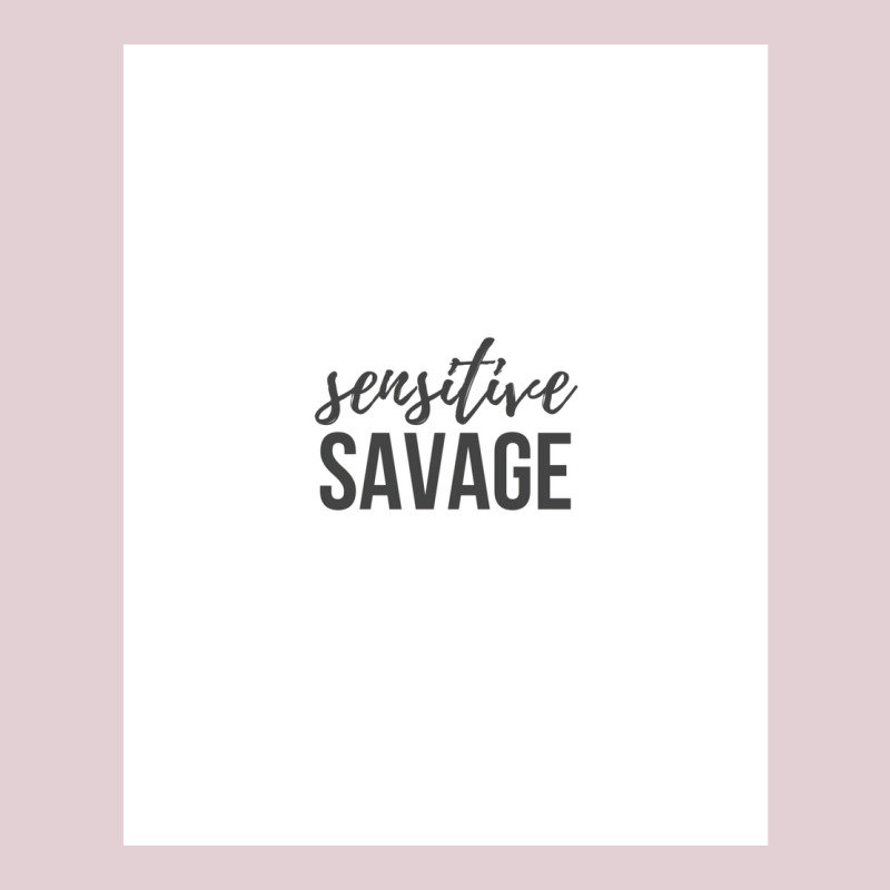 Sensitive Savage Poster 70s Ladies Fitted T-Shirt by khomsioriada2 | Artistshot