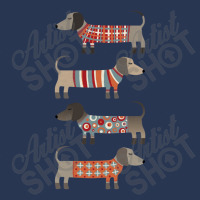 Dachshund Sausage Dogs In Sweaters Dark Ladies Denim Jacket | Artistshot