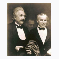 Elbert Einstein N Charlie Chaplin T-shirt | Artistshot