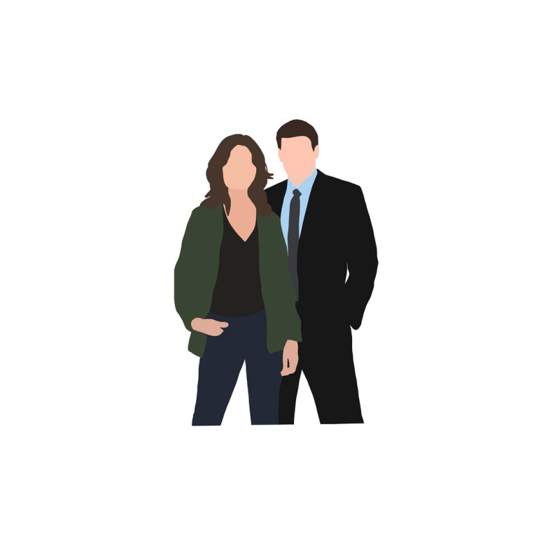 Minimalist Bones Booth And Brennan 2 Poster Love 3/4 Sleeve Shirt by ferrarperishc | Artistshot