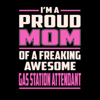 Proud Mom Gas Station Attendant Poster Summer Men's 3/4 Sleeve Pajama Set | Artistshot