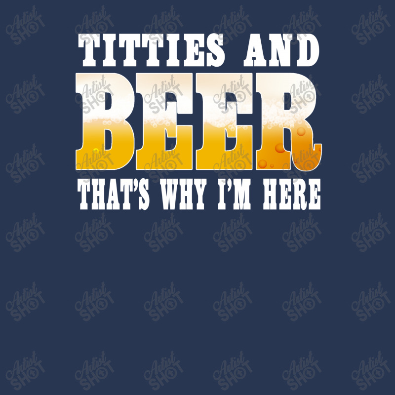 Beer Titties And Beer That's Why I'm Here Shirt Ladies Denim Jacket by hoainv | Artistshot