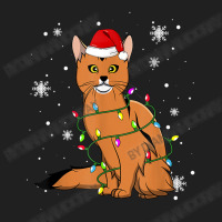 Somali Cat Christmas Lights Christmas Cat Santa Hat Ladies Polo Shirt | Artistshot