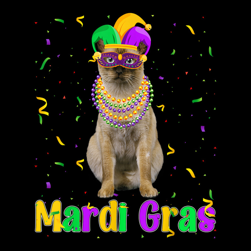 Funny Tonkinese Cat Mardi Gras Meowdi Gras Kitten Mask T Shirt Toddler Sweatshirt | Artistshot