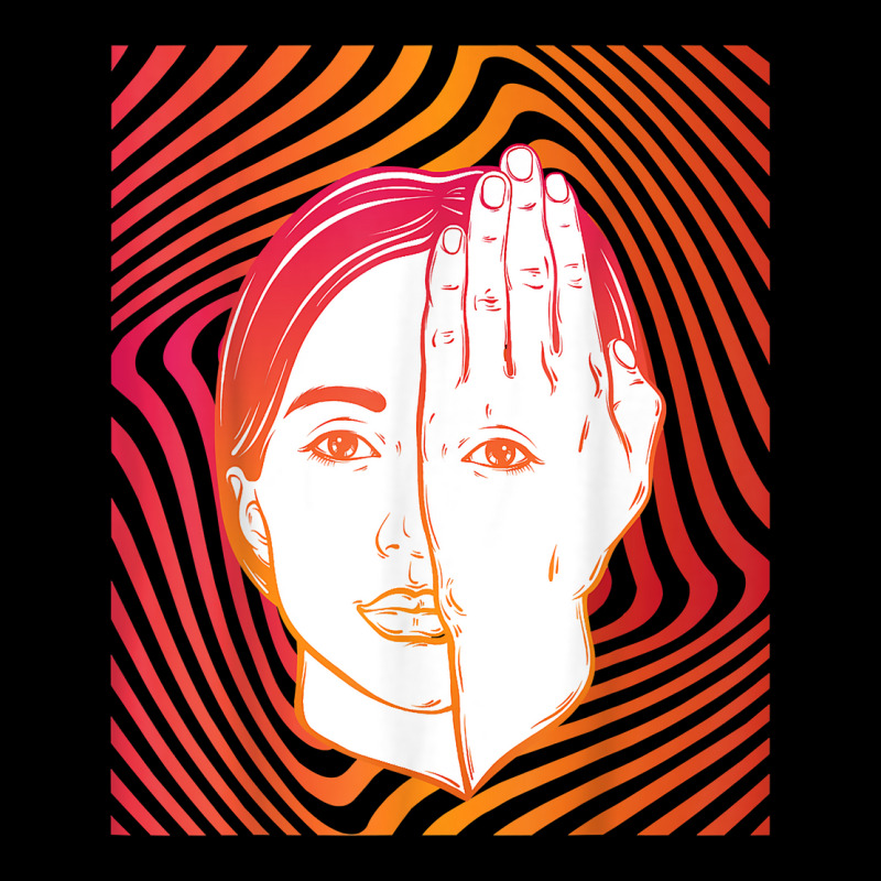 Girl With Eye On Hand Psychedelic Hypnotic Background T Shirt Baby Tee by hyong5i4 | Artistshot