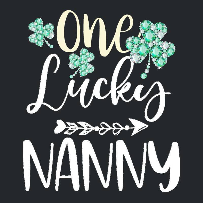 One Lucky Nanny Shamrock T  Shirt One Lucky Nanny Diamond Shamrock Pat Crewneck Sweatshirt | Artistshot