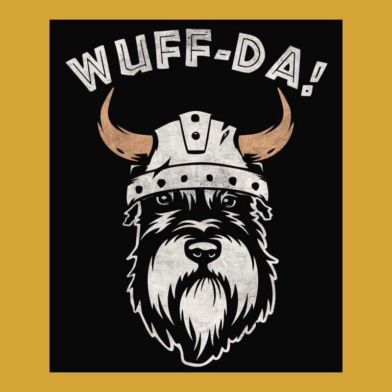 Wuff Da Uff Da And Woof Pun With Shnautser Dog In Viking Helmet  Girl Drawstring Bags | Artistshot