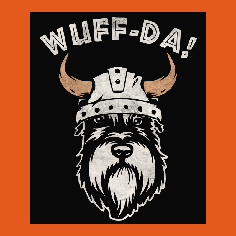 Wuff Da Uff Da And Woof Pun With Shnautser Dog In Viking Helmet  Girl Medium-length Apron | Artistshot