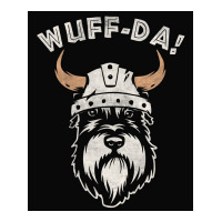 Wuff Da Uff Da And Woof Pun With Shnautser Dog In Viking Helmet  Girl Sticker | Artistshot