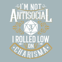 Limited Edition Not Antisocial, Rolled Low Charisma Funny Rpg Loves Dr Unisex Sherpa-lined Denim Jacket | Artistshot