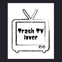 Trash Tv Lover Poster Cool Unisex Sherpa-lined Denim Jacket | Artistshot