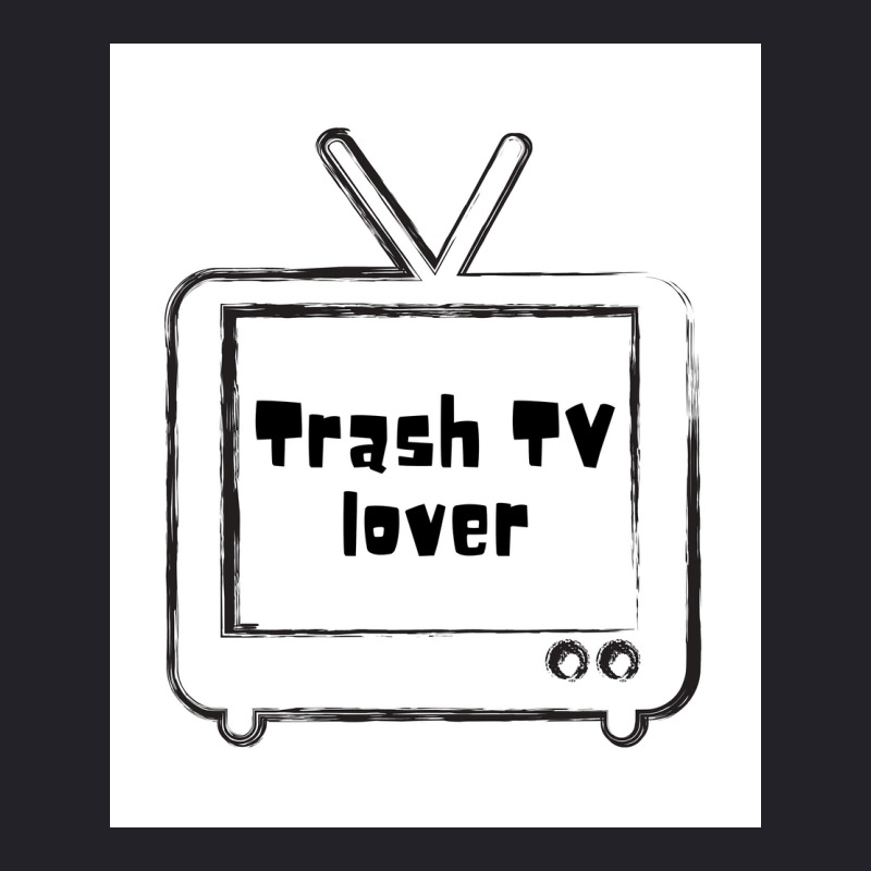 Trash Tv Lover Poster Cool Unisex Sherpa-Lined Denim Jacket by ferrarperishc | Artistshot