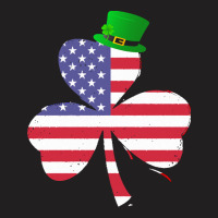 Shamrock Gift T  Shirt Shamrock American Flag 4th Of July Independence T-shirt | Artistshot