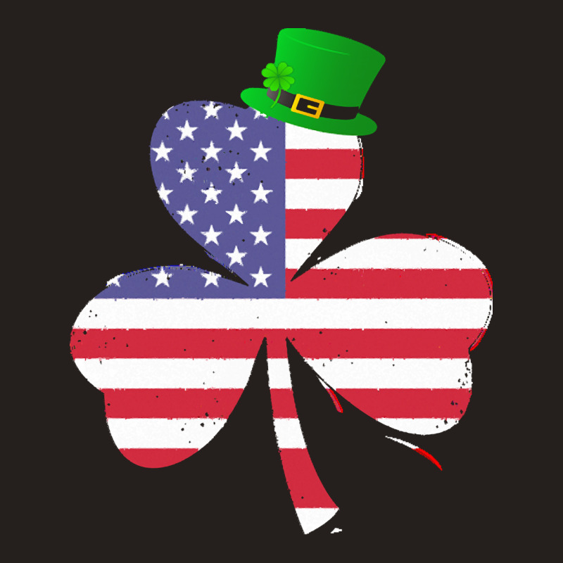 Shamrock Gift T  Shirt Shamrock American Flag 4th Of July Independence Tank Top | Artistshot