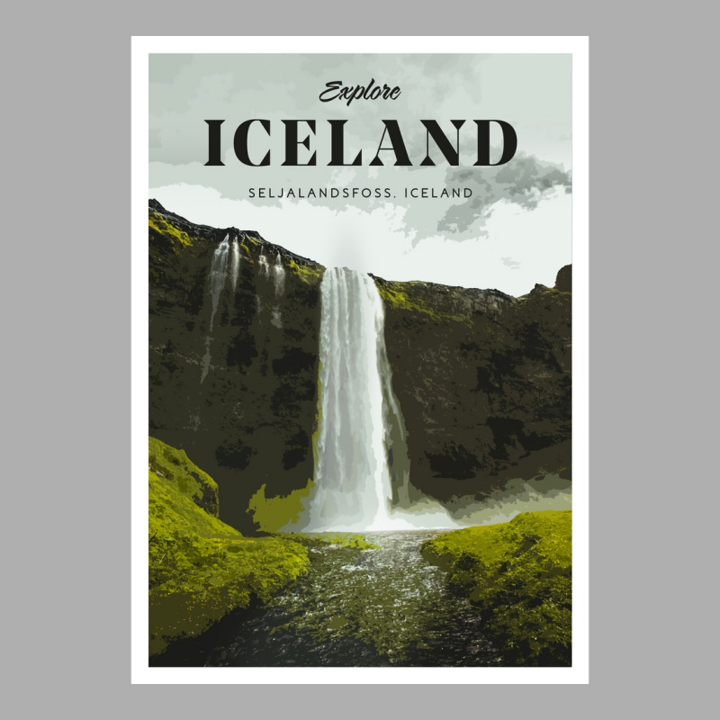 Visit Iceland  Yellow Green Aesthetic Exclusive T-shirt | Artistshot