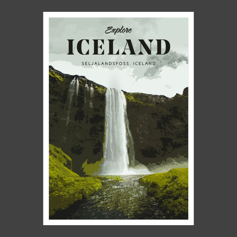 Visit Iceland  Yellow Green Aesthetic Vintage T-shirt | Artistshot