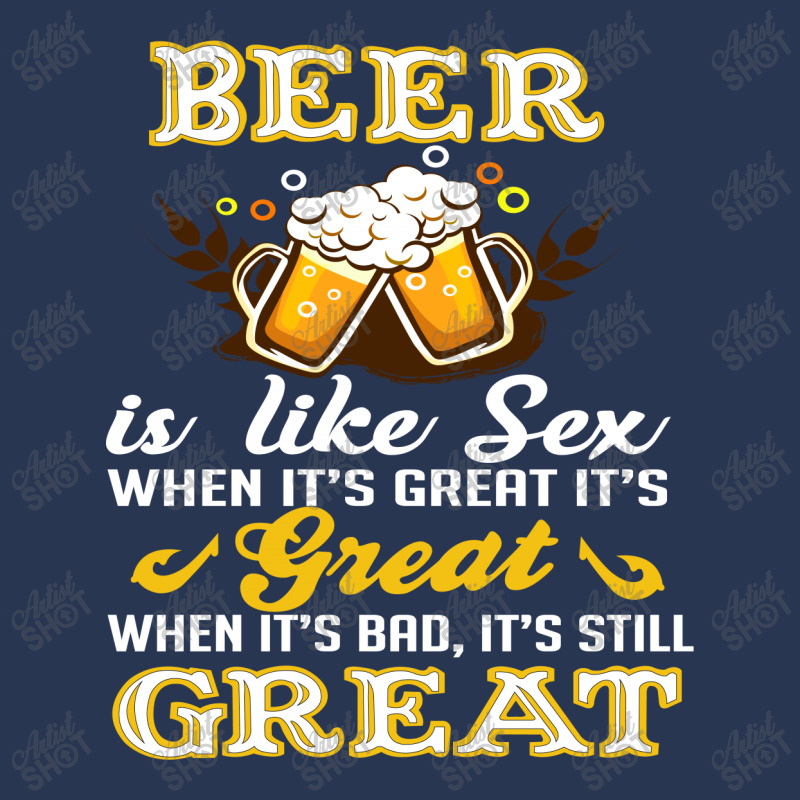 Beer Is Like Sex When It's Great It's Ladies Denim Jacket by hoainv | Artistshot