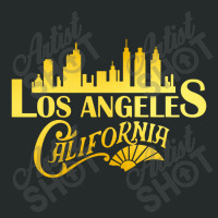 Los Angeles City Skyline Women's Triblend Scoop T-shirt | Artistshot